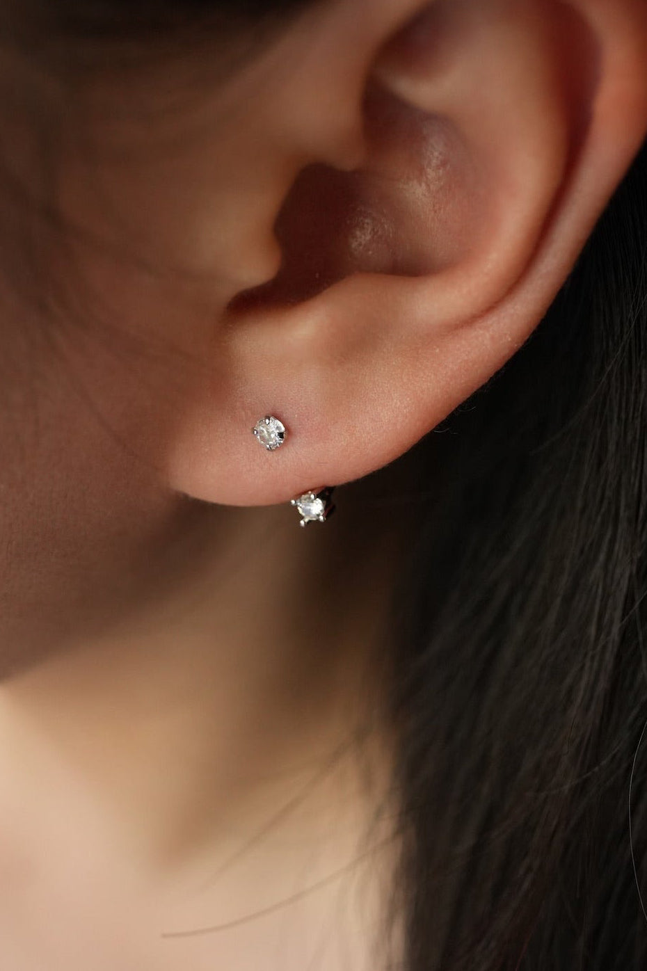 Double Diamond Earring