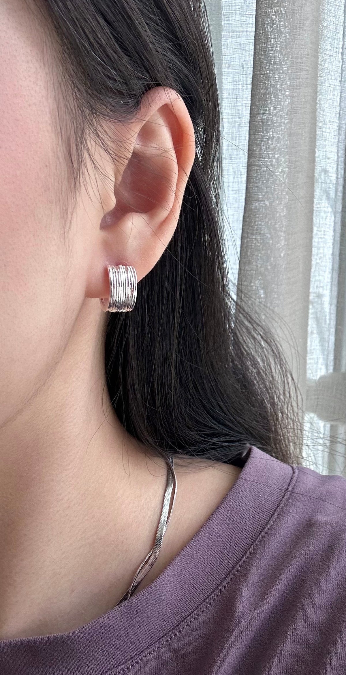 Melted Silk Earring