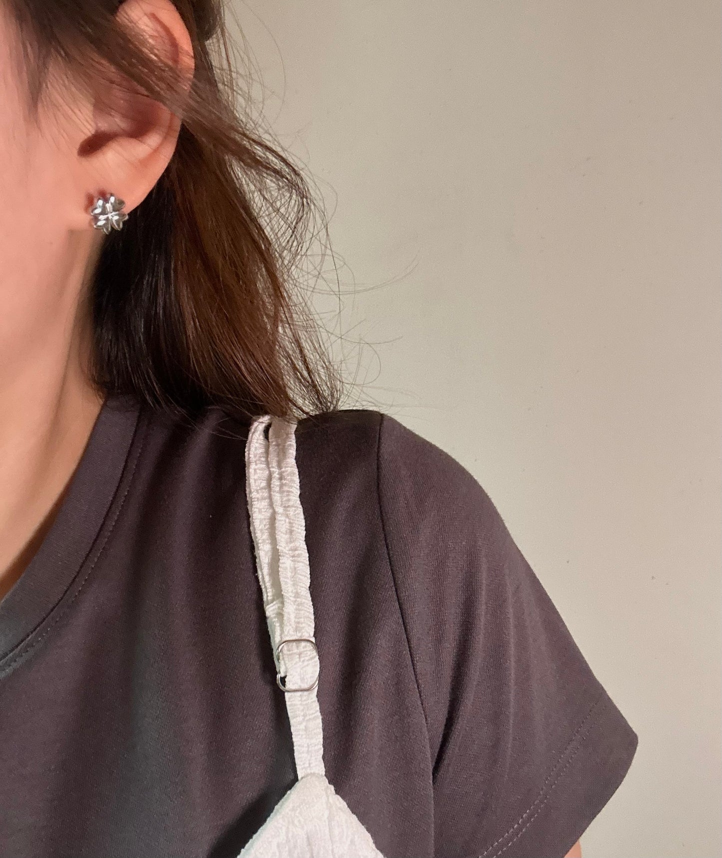 316L Lucky Clover earring
