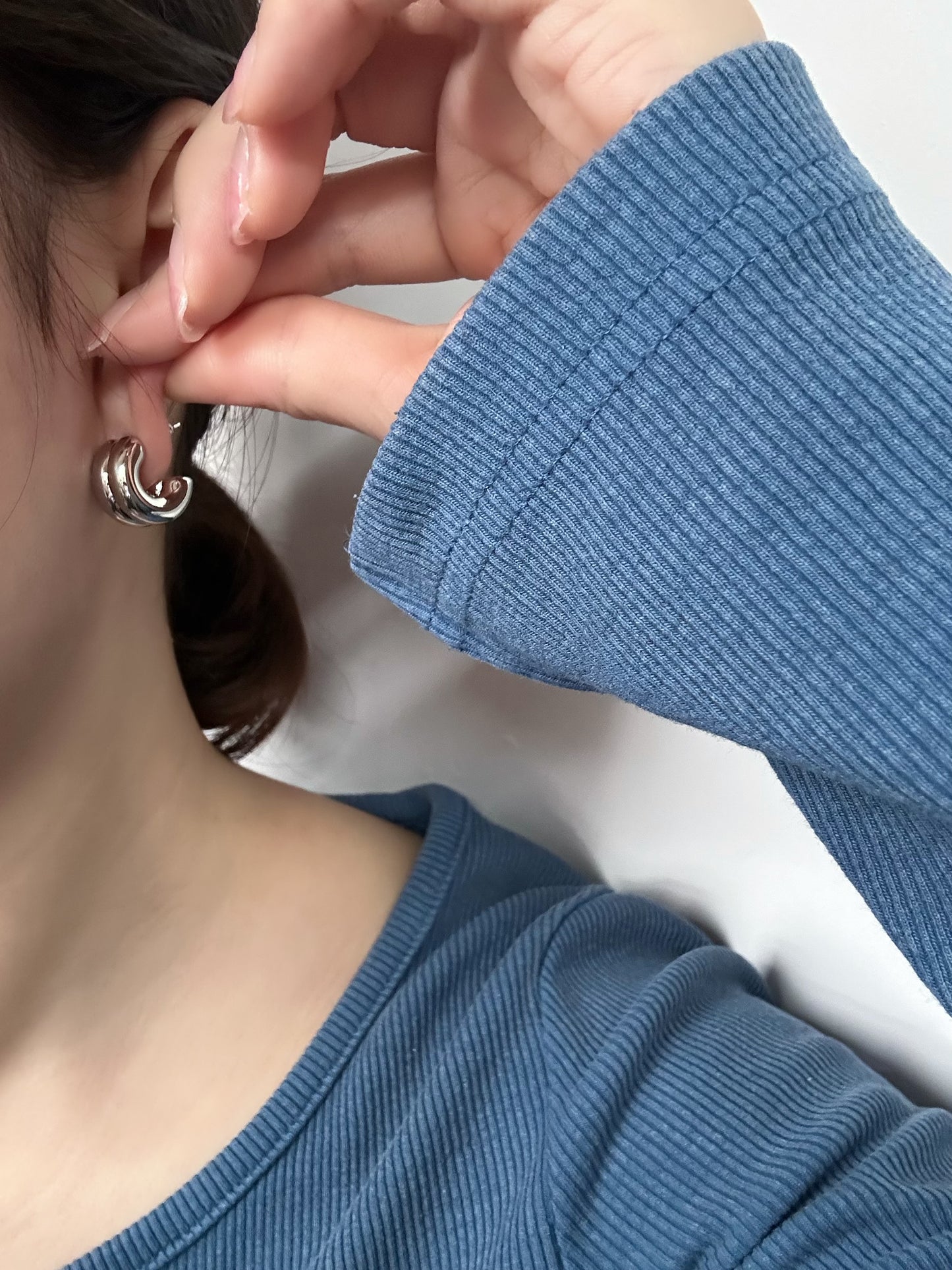 Parallel Hoops Earring