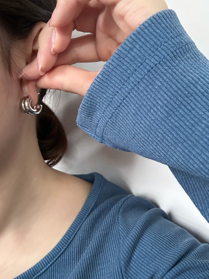 Parallel Hoops Earring