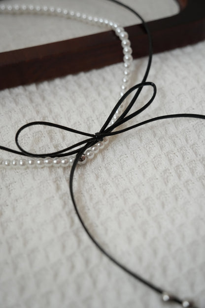 Pearl Ribbon Necklace