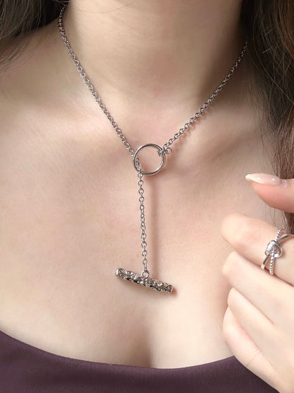 Textured OT Necklace