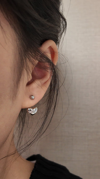 Puffy Heart Earring