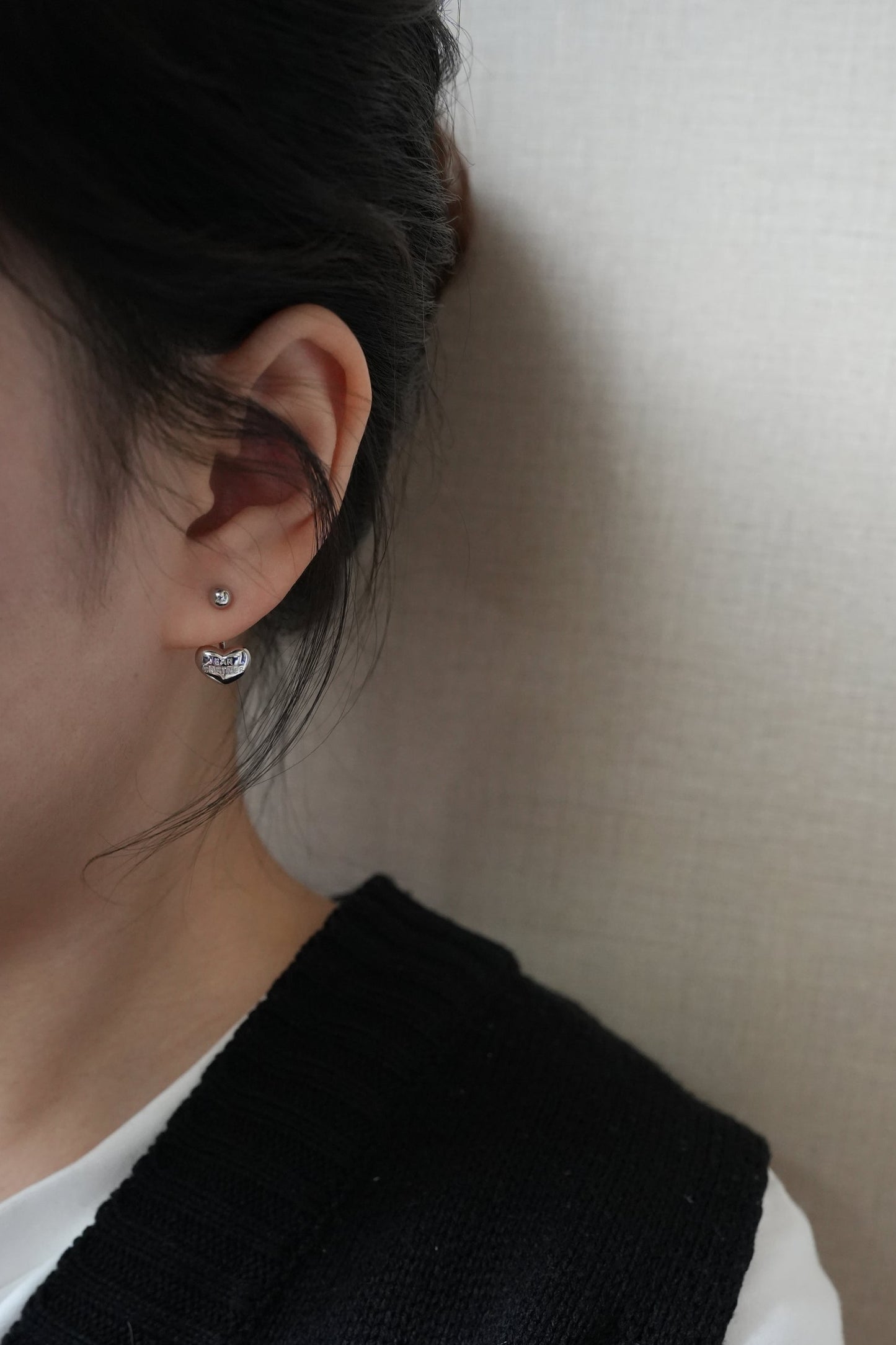 Puffy Heart Earring