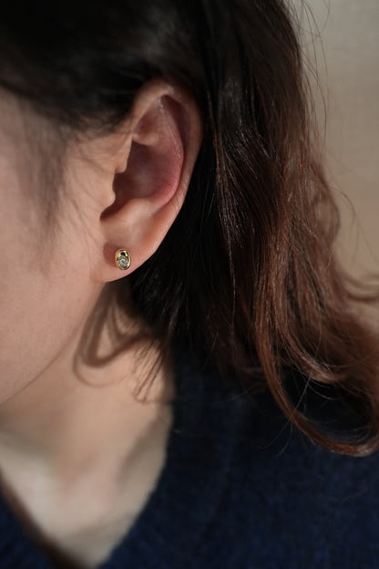 Oval Crystal Earring