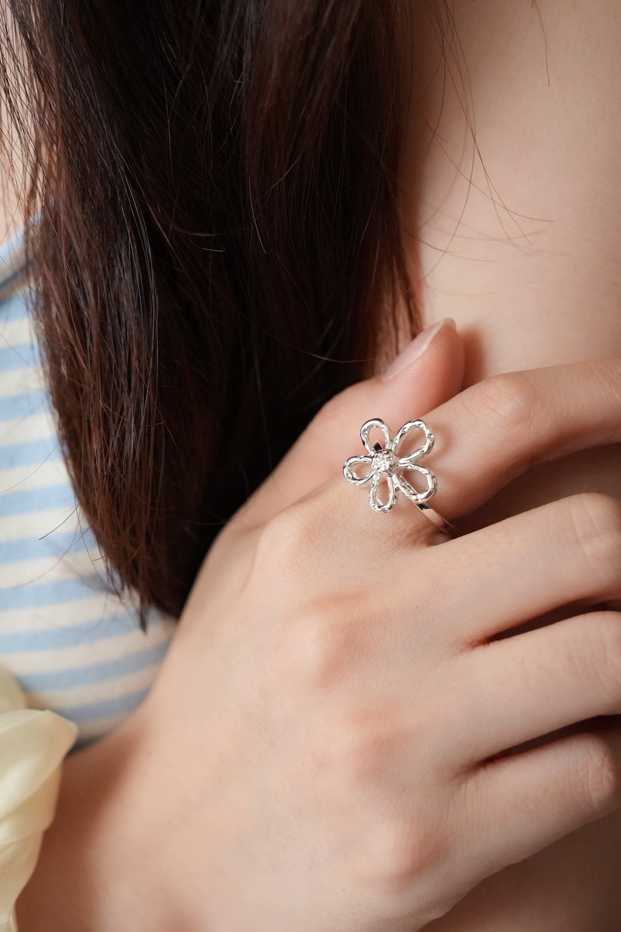 Silver Bloom Ring