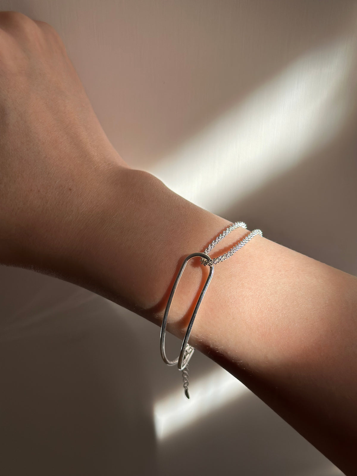 Double Chain Loop Bracelet