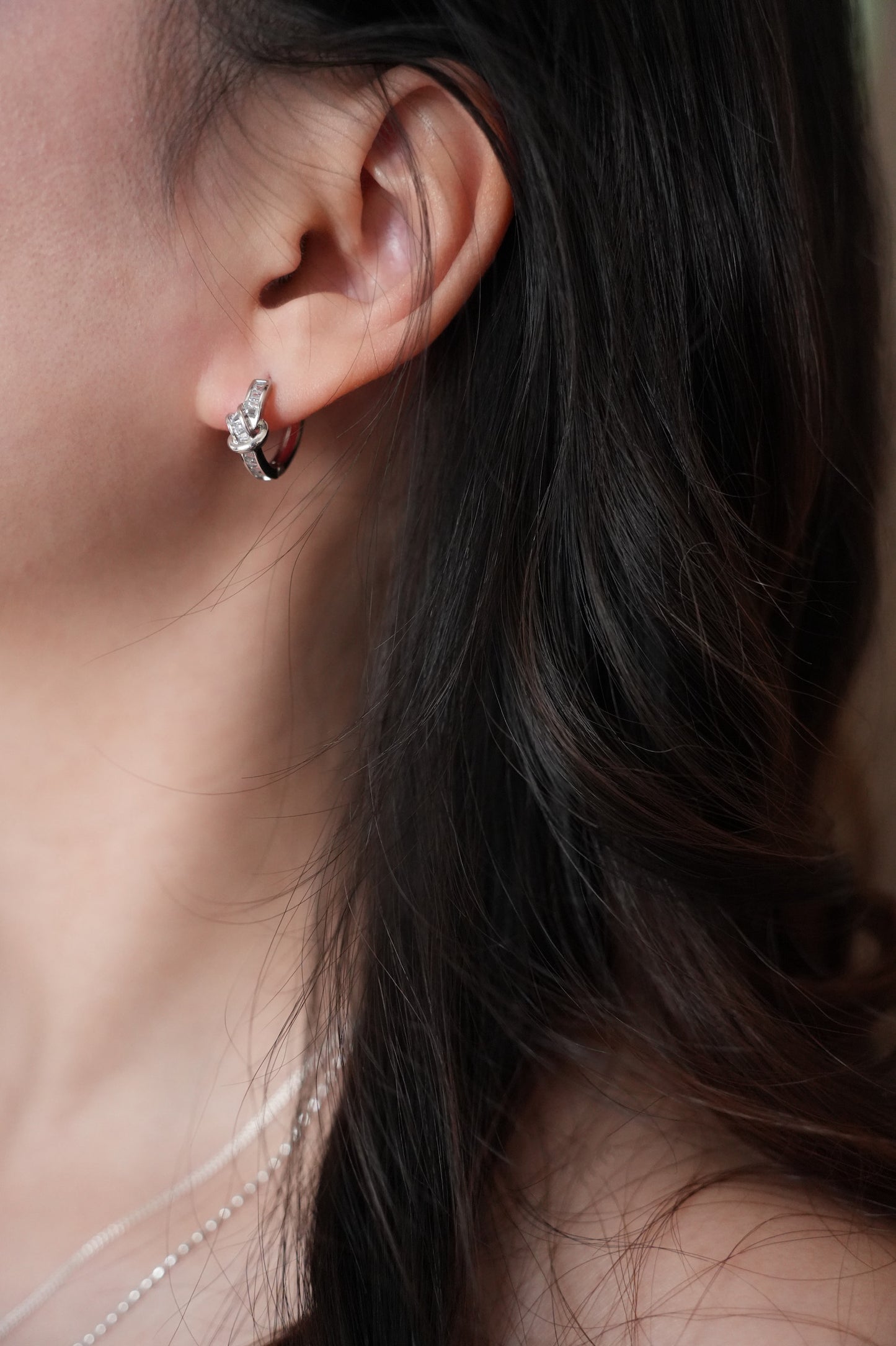 Tied prism earring