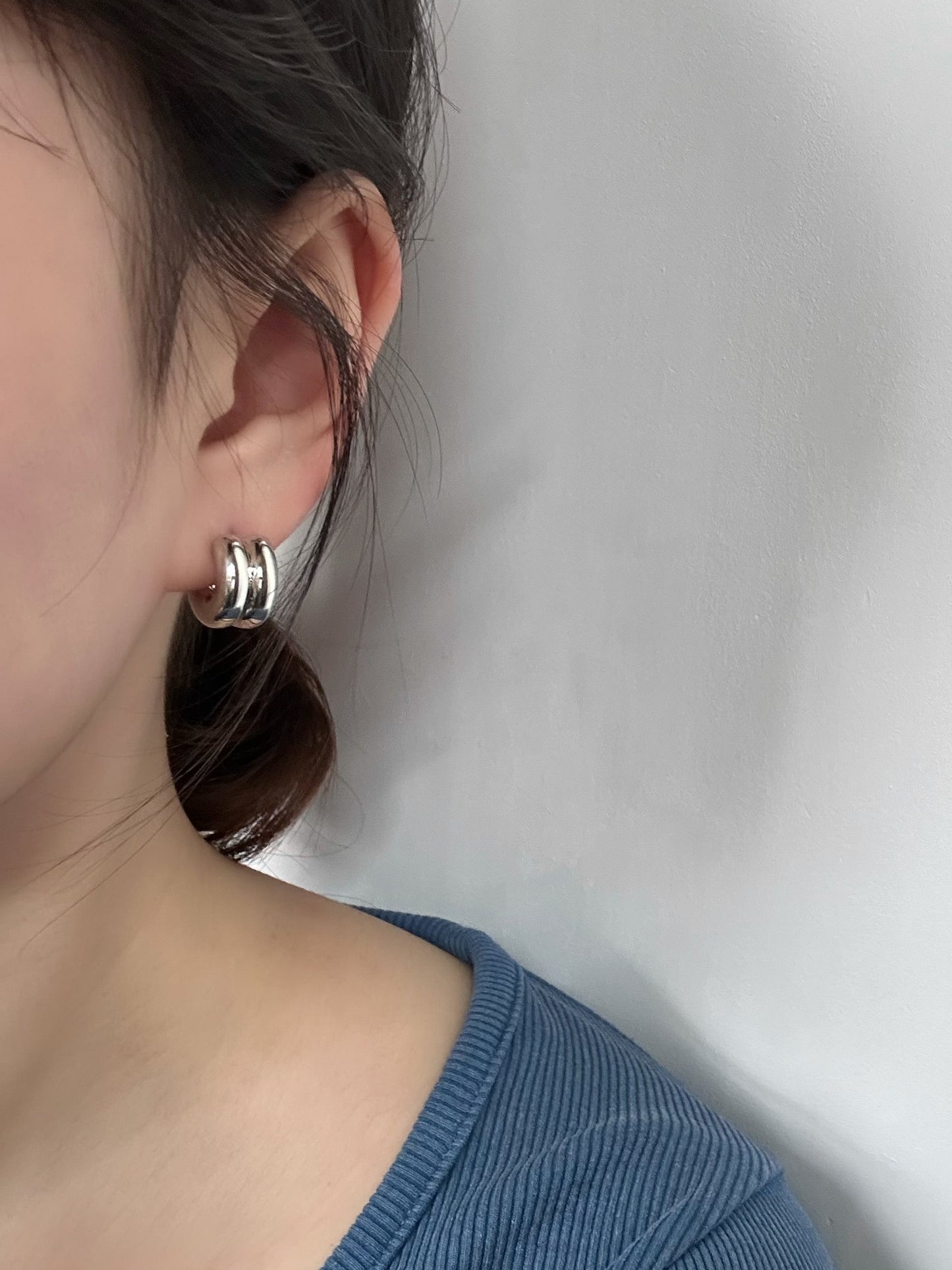 Parallel Hoops Earring