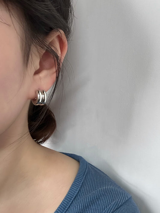 Parallel Hoops Earring