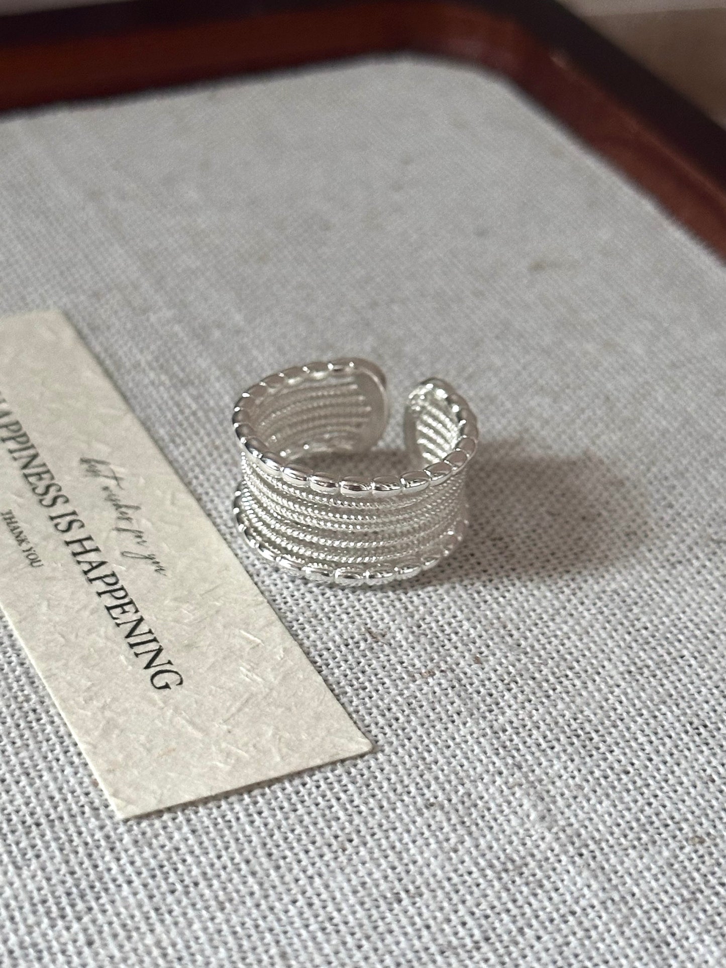 Stacked Bead Ring