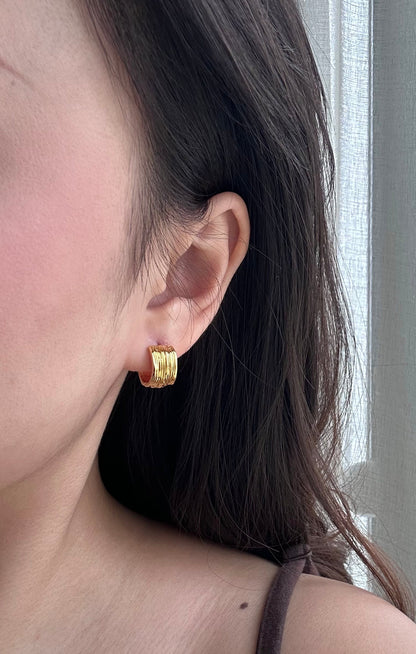 Melted Silk Earring