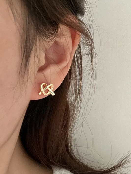 Pretzel Earrings