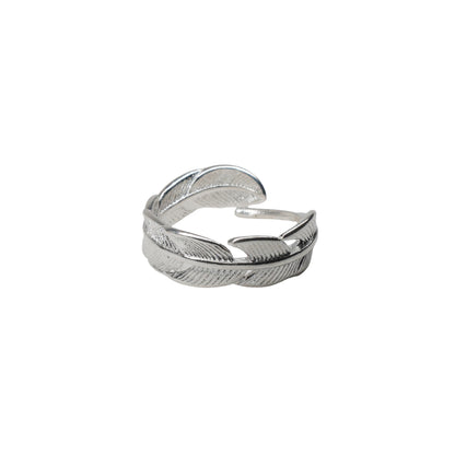 Silver Feather Ring